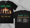 Overkill Feel The Fire Unisex Tričko s V-výstřihem Klasické Thrash Metal S-5XL