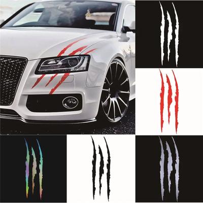 Auto Car Sticker Reflective Monster Claw Scratch Stripe Marks Headlight Decal Car Stickers PVC 41cm*12cm