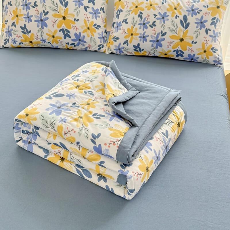 

Zile Washed Cotton Linen Double Gauze Summer Quilt, 150x200cm