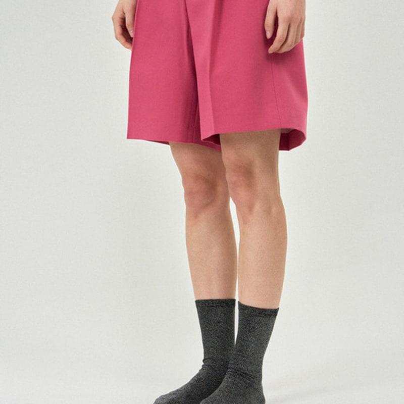 MONTH IN MONTH OUT Pit a Pat Glitter Socks _ BLACK&SILVER