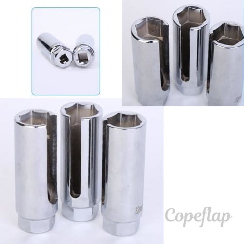 Copeflap O2 Sensor Socket Wrench 22mm Replacement Tool Set (Silver X Black)