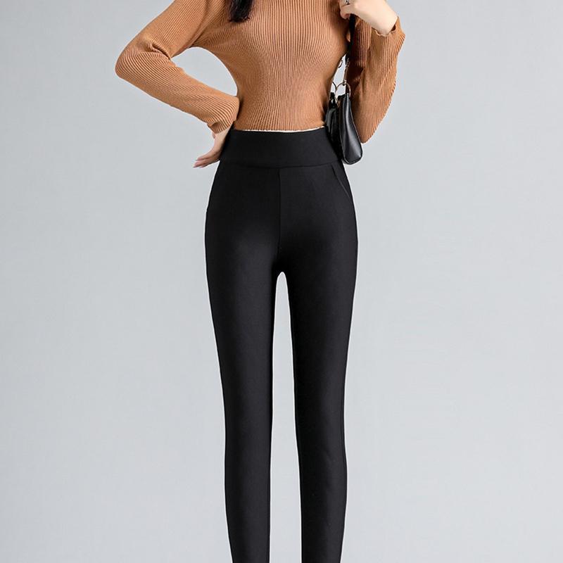Women Leggings Filling Pants Winter Thick Fleece Wool Legging Thick Warm Thermal 800g Thicken Trousers