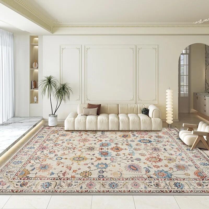 Bohemian Persian Carpet Large Area Living Room Crystal Velvet Mats Bedroom Sofa Cloakroom Hotel Homestay Non-slip Rug