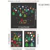 1pc Christmas Decoration Glass Door Sticker Window Sticker, Santa Claus Static Sticker, Scene Decoration, Home Decor, Christmas Decor, Party Decor