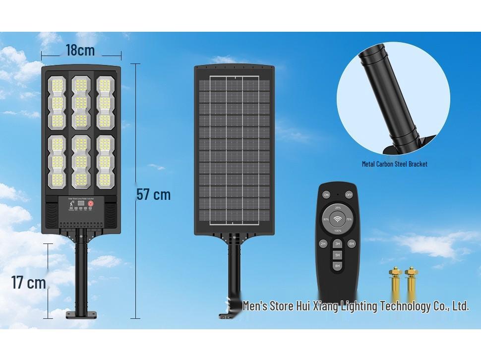 Solar-Powered Waterproof Outdoor Wall Lamp with Remote Control and Motion Sensor