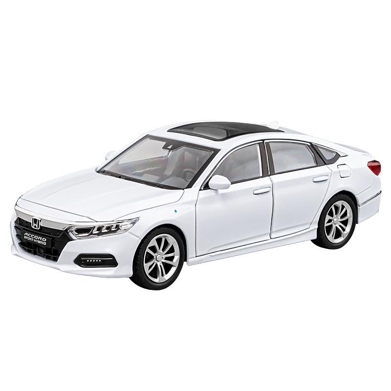 1/24 HONDA Accord Alloy Car Model Diecasts & Toy Vehicles Metal Car Model Simulation Collection Sound and Light Childrens Gifts