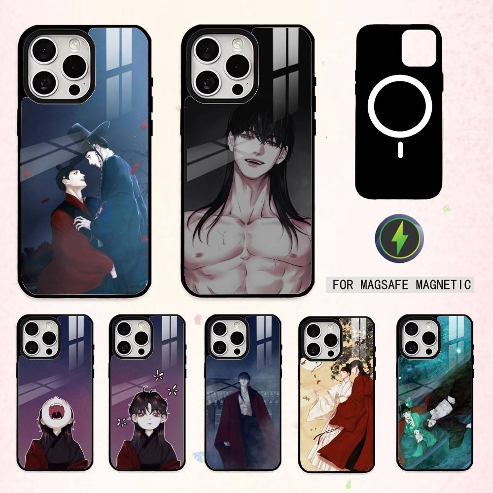 B-BL The G-Ghost's Nocturne Phone Case For iPhone17,16,15,14,13,12,11 Plus,Pro Max Magnetic For Magsafe Wireless Charging