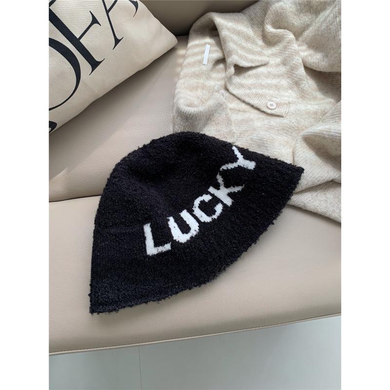 Bucket Hat Without Makeup Shows Off Face Little Fisherman Hat for Women Korean Style Knitted New Autumn and Winter Fashionable and Versatile Basin Hat
