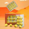12Pcs Novelty Practice Golf Balls Funny Yellow Practice Golf Balls Lovely Emotion Face Golf Balls Golf Accessories