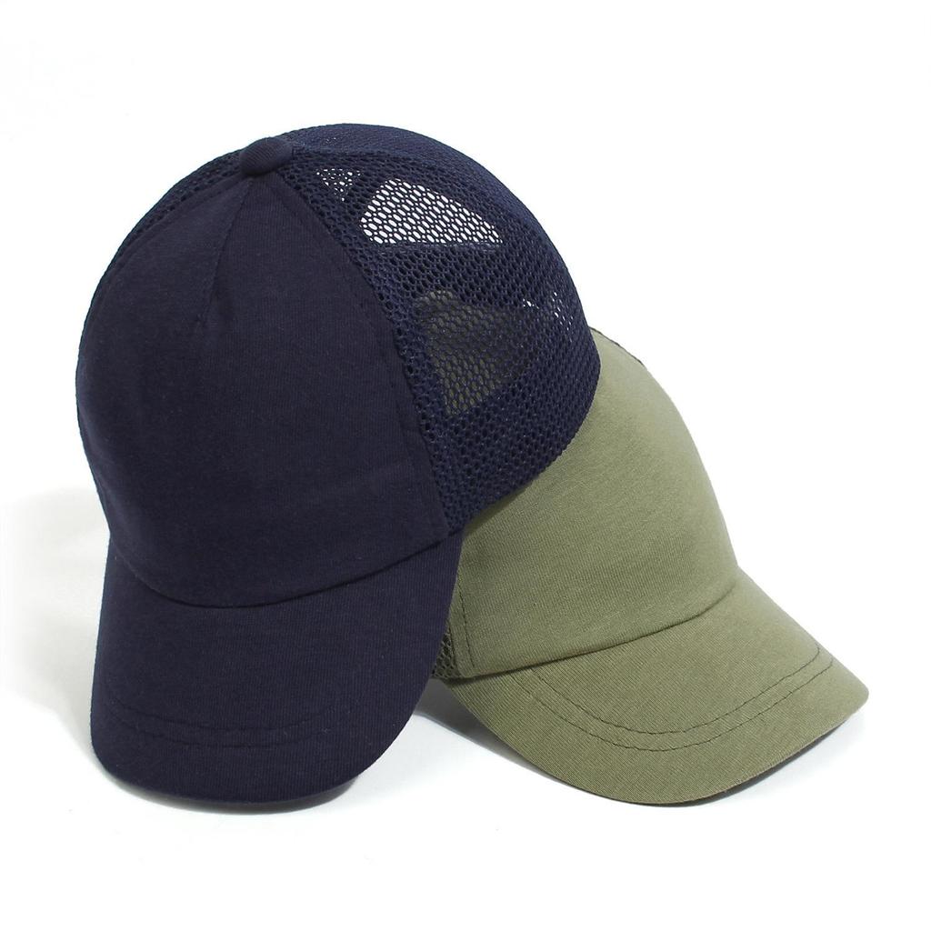 Children's Fashionable Cotton Mesh Sun Hat - Breathable, Versatile, Candy Color Baseball Cap