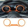3 Stück Armaturenbrett Abdeckungen Zierleisten für Jeep Wrangler JL JT 2018+ ABS Orange