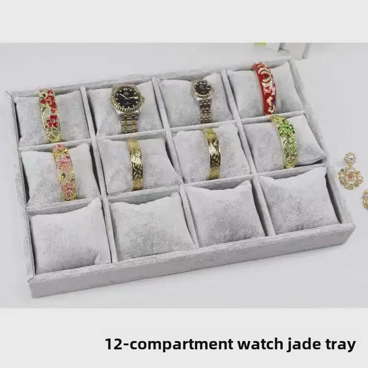 Luxury Velvet Jewelry Display and Storage Stand for Watches and Bracelets