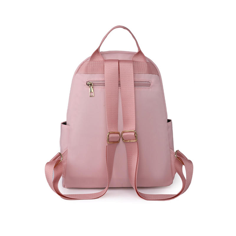 Large Capacity Fashion Solid Color Double Shoulder Bag Female Travel Leisure Backpack Student School Bag