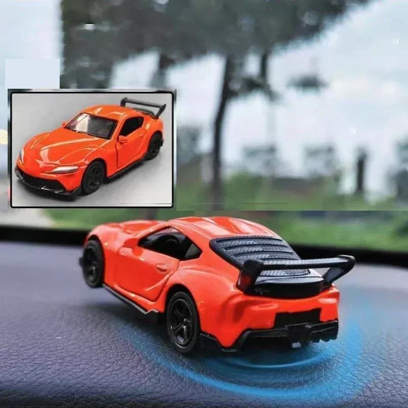 Sports Car Drift Rotating Car Decor Auto Dashboard Turning Racing Model Decoration Cars Individuality Center Console Decoration