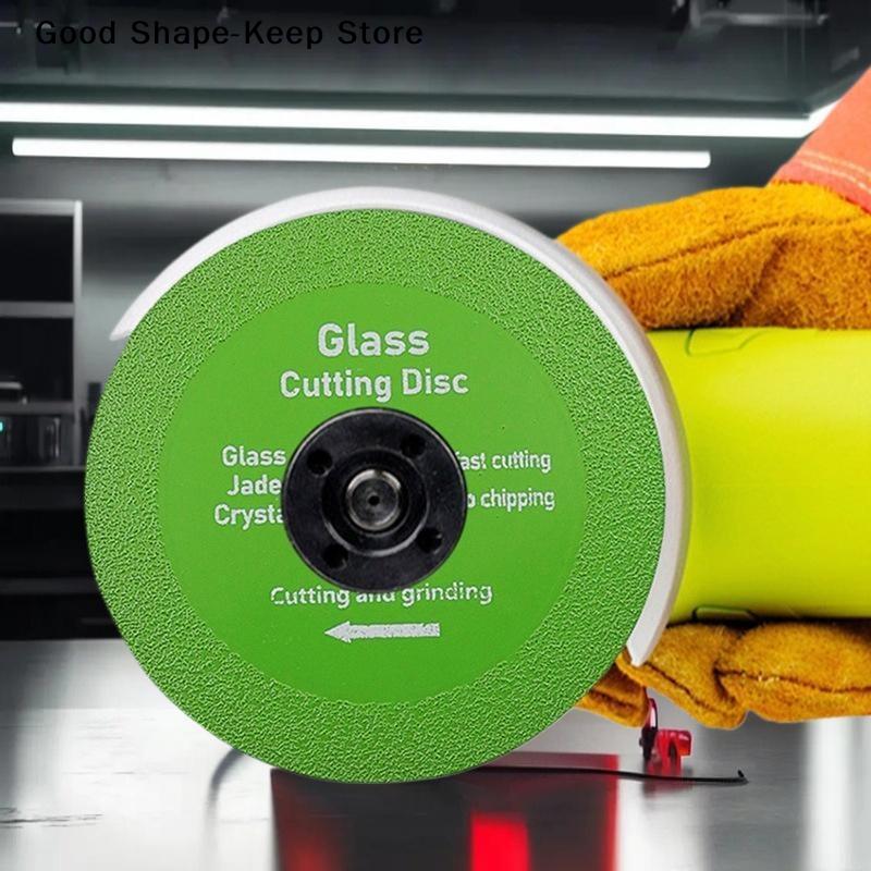 dailyGlass Cutting Disc 100mm Ultra-thin Saw Diamond Jade Wine Bottle Ceramic Polish Cut pieces Angle Grinder Machine