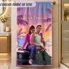 Beach TowelGTA Custom Name Text Personalized Soft Towel for Beach Pool Indoor Home Decor Gift