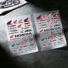 For Honda Reflective Motorcycle Stickers Waterproof Vinyl Decals for Motorbike Helmet Fuel Tank Bike