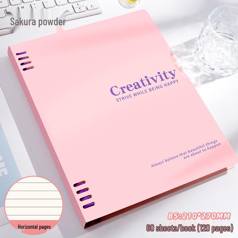 Morandi Color-Blocked B5 Notebook: Vibrant Design, Thick Pages, Versatile for Students