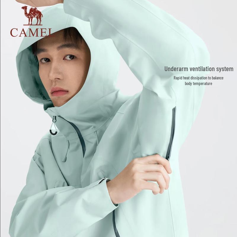 Camel Colorful Shell Waterproof Single-Layer Windbreaker Jacket