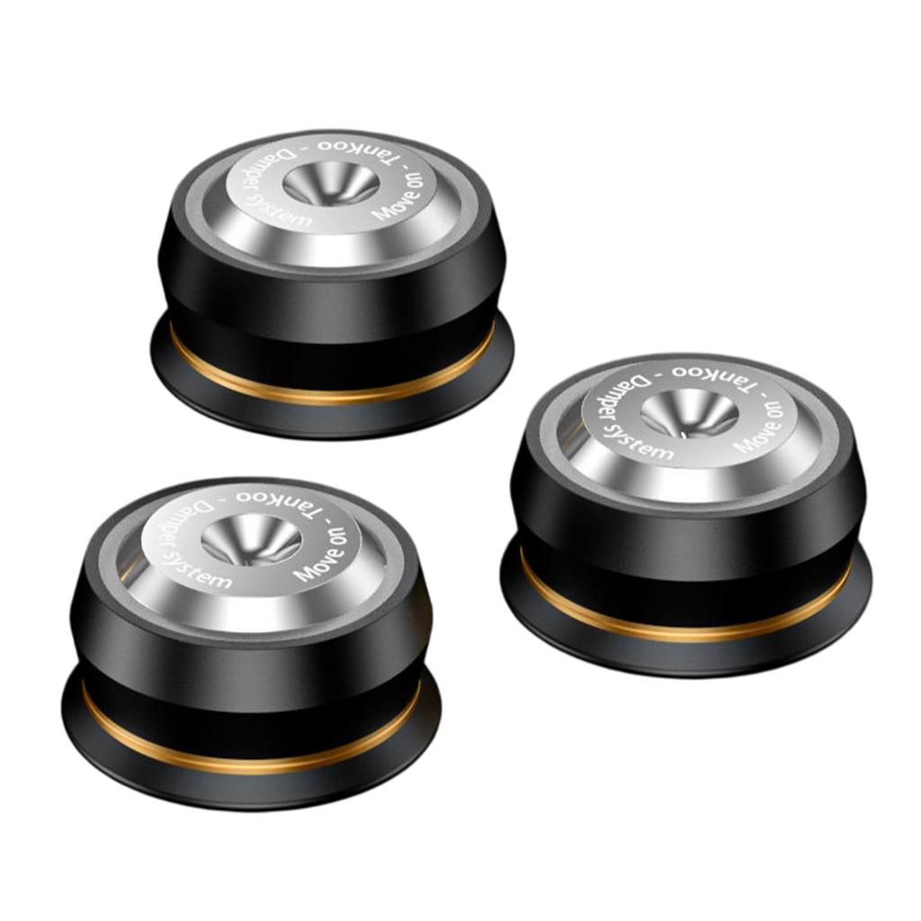 Lautsprecher Entkopplungsständer Füße Edelstahl Stoßdämpfer Füße Pads 63x26mm Universal für HiFi Plattenspieler Subwoofer Verstärker