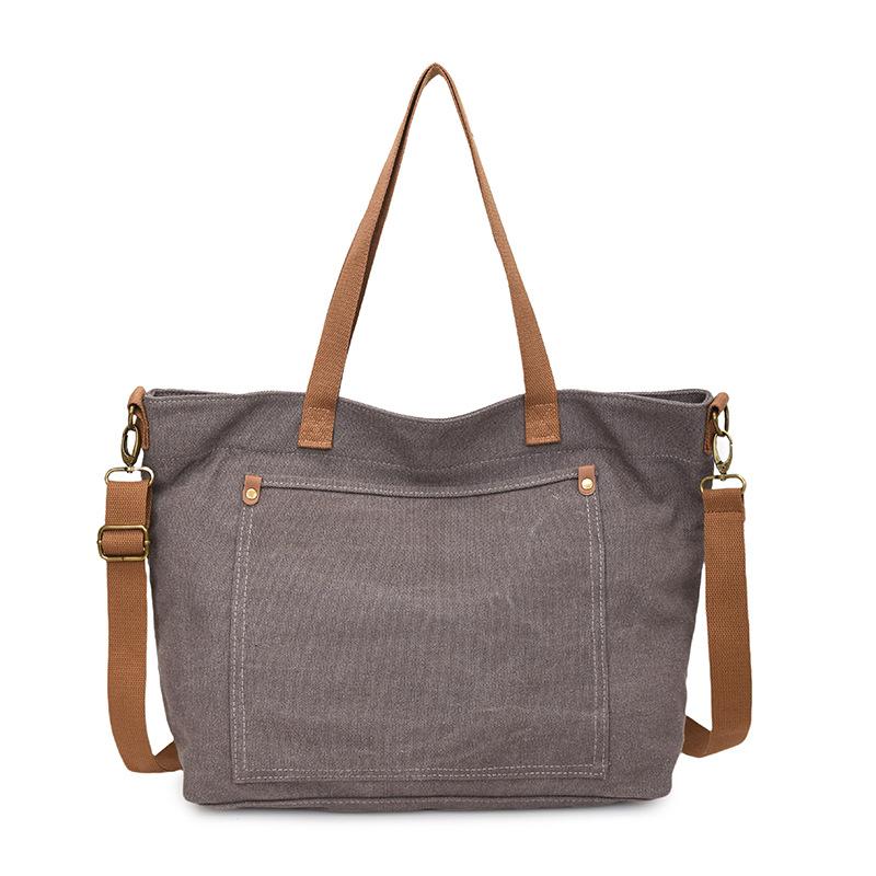 Casual Retro Tote Bag Single-shoulder Crossbody Bag for Female Students Commuting Bag for Work