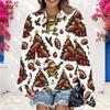 Women Plus Size Round Neck Long Sleeve Ribbed Cuffs Sun Moon Butterfly Print Light Blue Sweatshirt