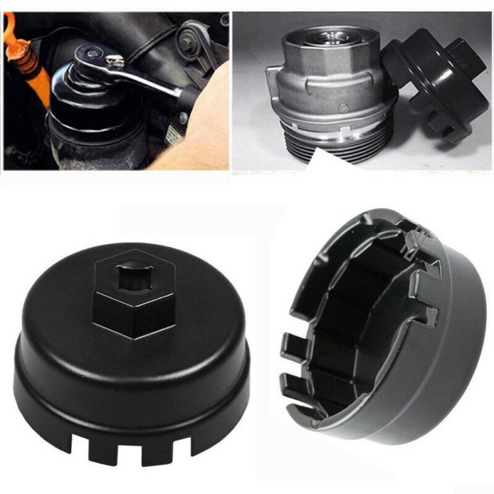 Oil Filter Wrench for Toyota & Lexus 4 Cylinder Prius Matrix Rav4 Auris Corolla Highlander Avalon Camry - Fits 3/8" & 1/2" Drive