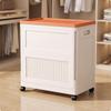 Secure Storage Bin with Lid | Built Side Handles, Box Wheels, for