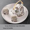 Anmu Ceramic Kung Fu Tea Set with Tray