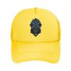 The World Is Quiet Spiral Mesh Baseball Cap Polyester Forward Observations Hat Adjustable Golf Hat Summer