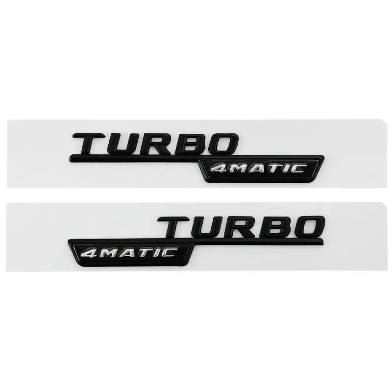 Hot 2025 3D ABS Car Fender Badge For Mercedes BENZ CLA45 GLA45 X156 A45 C117 X247 GLE53 Turbo AMG 4MATIC Emblem Logo Sticker Acc