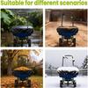 Waterproof Spreader Cover 210D/420D/600D Oxford Fabric For 85-100Lb Fertilization Salt Spreader With Reflective Handle