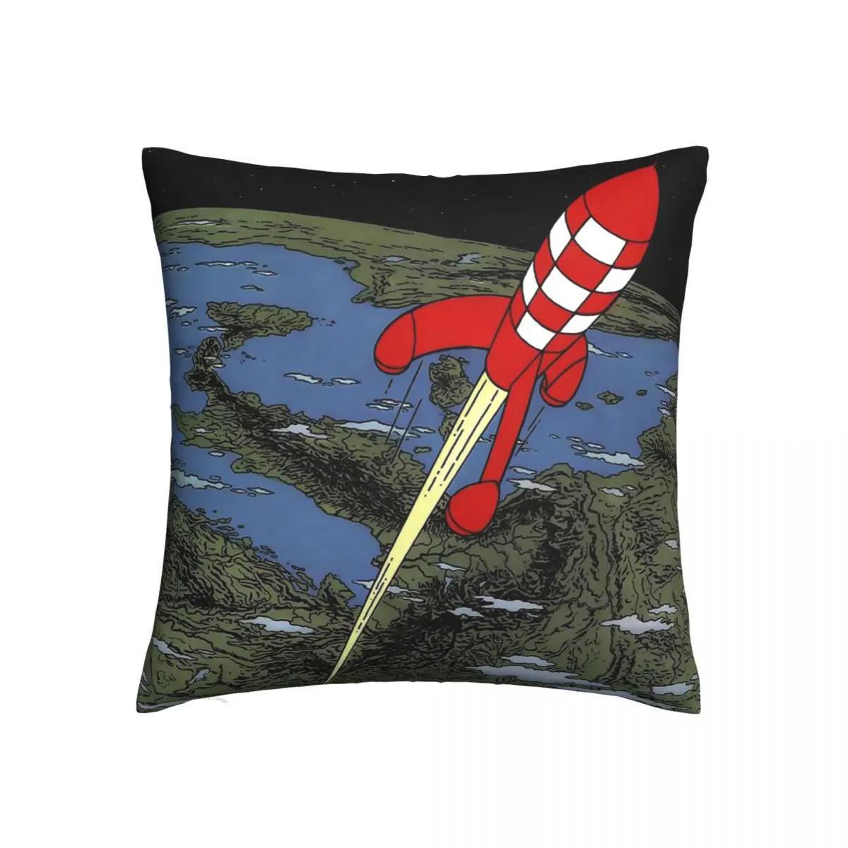 

Ракета бросок наволочка рюкзак подушки чехлы DIY печатный кавайный домашний декор 66x66cm