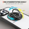 For Magsafe 360 ° Rotating Car Holder Ring Transparent Shockproof Phone Case For IPhone 15 14 13 12 11 Pro Max Bumper Back Cover