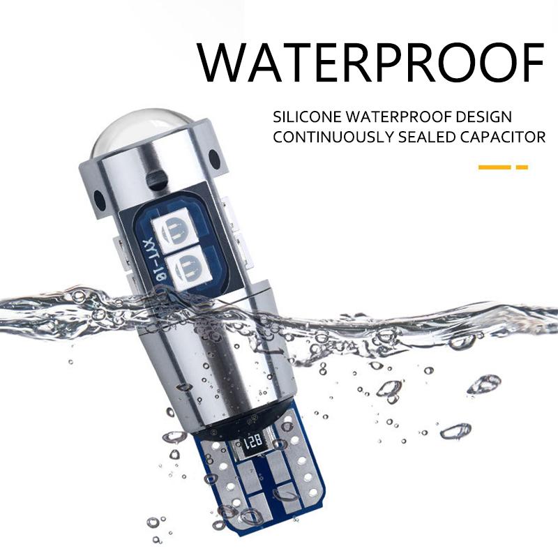 2 sztuk wysokiej jakości T10 W5W Super jasne 3030 LED do czytania wnętrza samochodu światło kopuły lampa obrysowa 168 194 LED Auto Wedge żarówki parkingowe