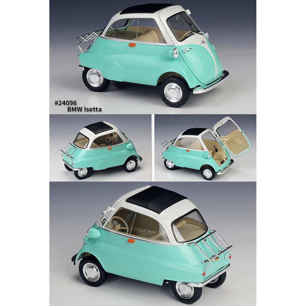 1/18 WELLY BMW Isetta Alloy Model auta Diecasts Kovová hračka Auta Model auta Vysoká simulační kolekce Dětské dárky