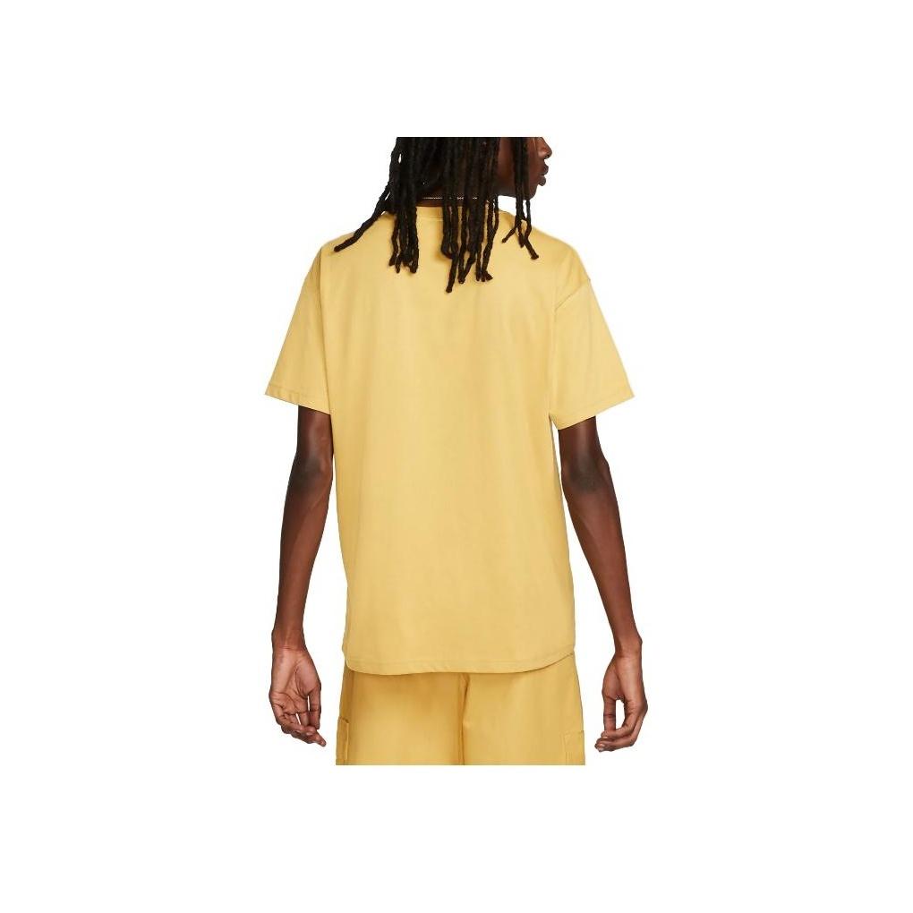 Nike Logo Crew Neck Pullover Short Sleeve T-Shirt Men Tops Yellow DZ2887-725