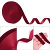 6-38mm Wine Red Single-sided Velvet Ribbons Diy Handmade Bow Flower Bouquet Gift Packaging Home Party Christmas Decorations