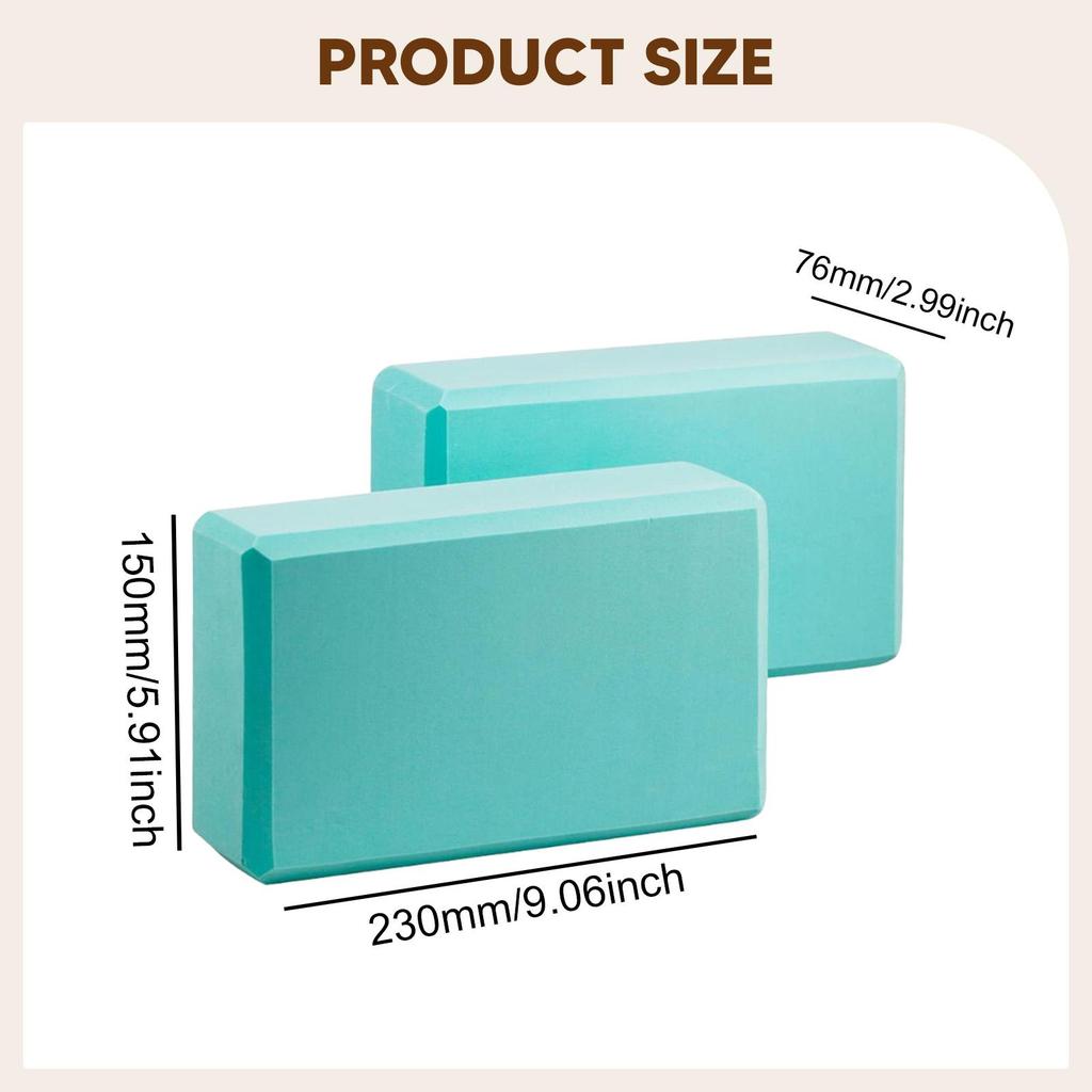 2 Blocks of , Accessories EVA Foam Exercise for Training And Meditation