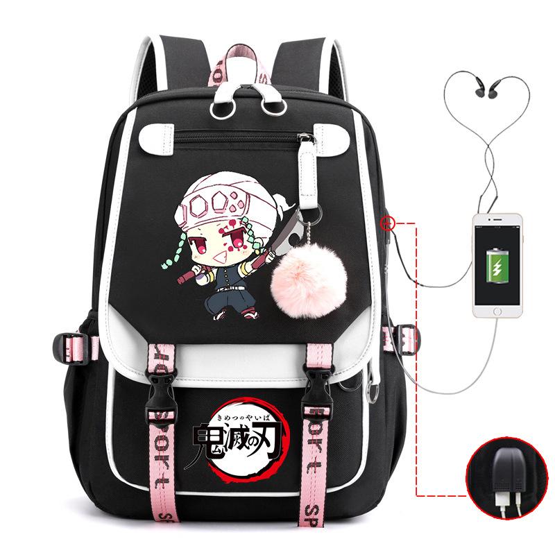 Demon slayer ghost extermination column student schoolbag junior high school student primary school student middle school student backpack
