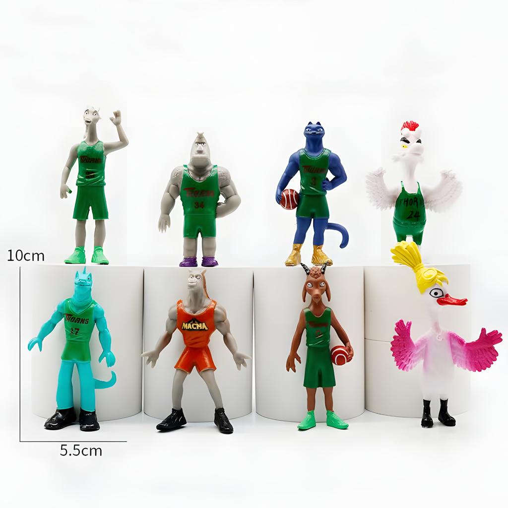 6-8 Stück/Set Cartoon Miracle Dream Team Anime Figuren GOAT Cosplay Actionfigur PVC Sammlung Schreibtisch Statue Ornament Spielzeug Langlebiges Geschenk