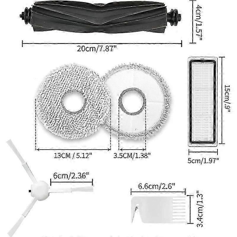 Accessories for L10S Ultra, L10 Ultra Robot Vacuum Cleaner with Main Brush HEPA Filter