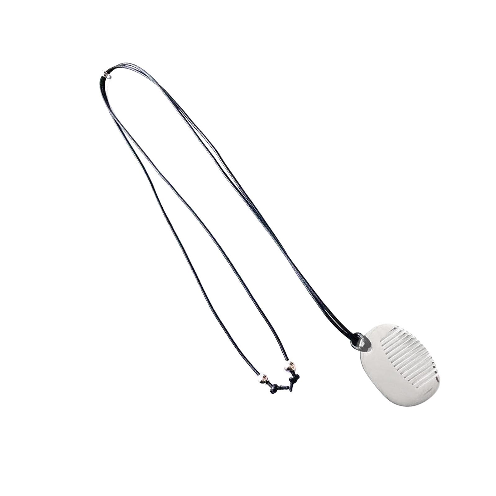 

Модное ожерелье с подвеской в виде гребня для укладки, бахрома, портативный прочный стальной ювелирный аксессуар для женщин, ежедневное использование 3