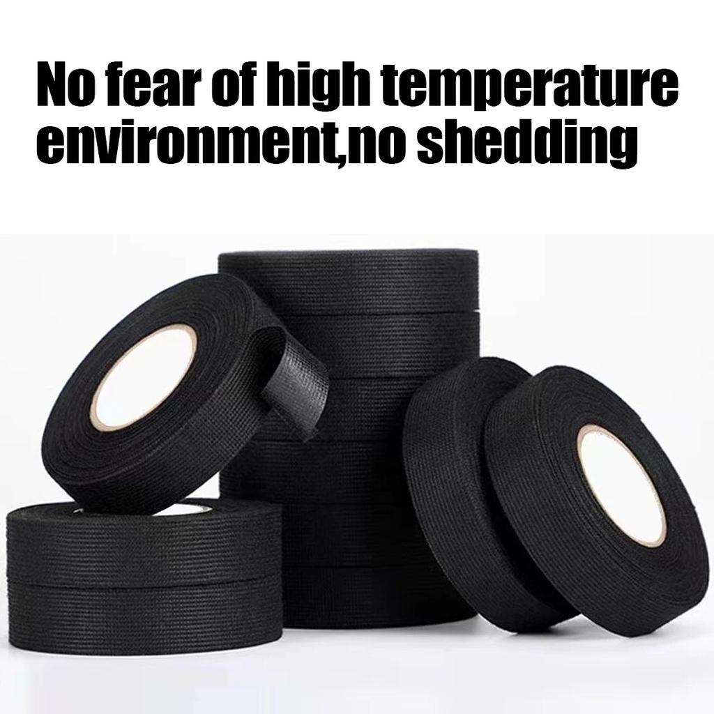 Electrical Insulating Tape Heat Resistant Harness Tape 19/30/38/50MM Car Cable Harness Wiring Loom Protection Waterproof Tape