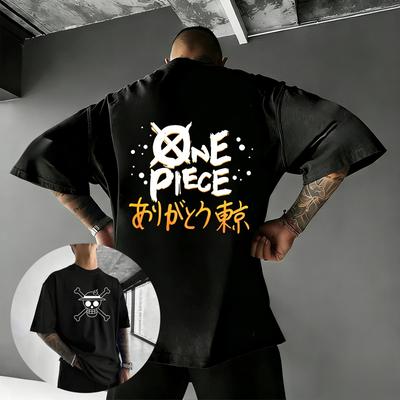 One Piece Anime Tshirt  Mens 2026 Summer 100 Cotton ShortSleeved Tshirt  Street Casual Fashion Top