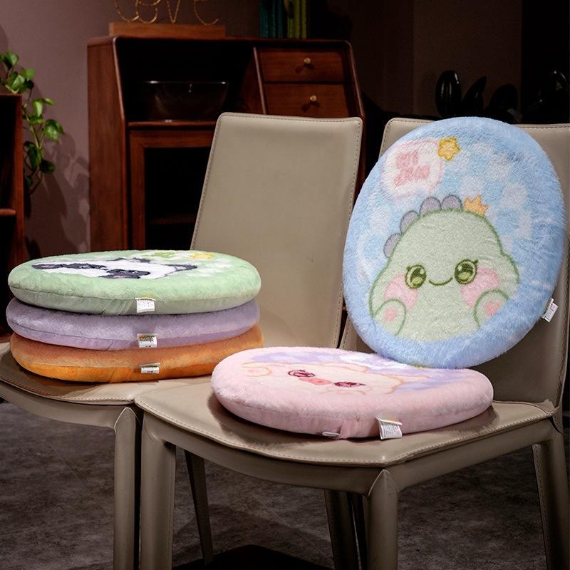 Removable And Washable Slow Rebound Seat Cushion Student Winter Warm Thickened Chair Cushion Office Round Butt Cushion