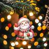 Santa Claus Acrylic Ornament: Festive Christmas & New Year Tree Decoration Keychain