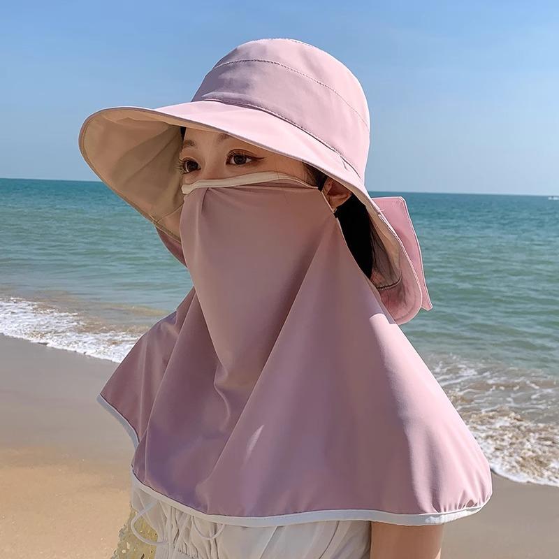 Summer Sun Hat for Women In Spring and Summer Korean Versatile Fisherman Hat New Outdoor Sun Protection Face Covering Sun Hat