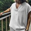 Men'S Loose Sleeveless Vest Large V-Neck Sports T-Shirt Top