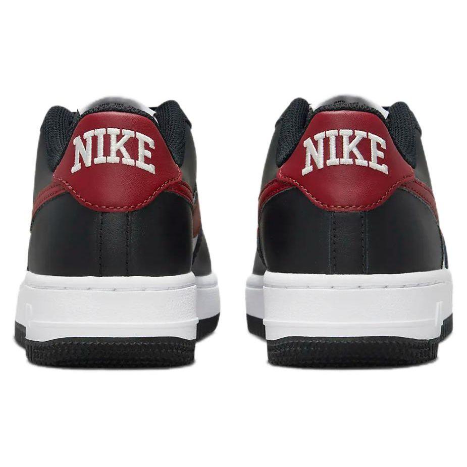 Nike Air Force 1 GS Black Dark Team Red Kids Sneakers Summit-White White FZ4351-001